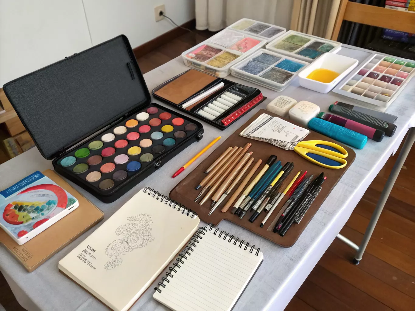 Overzicht van teken- en schildermaterialen